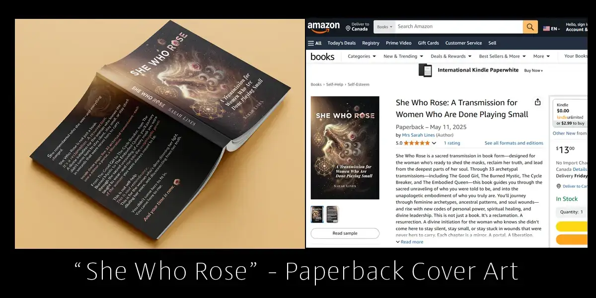 “She Who Rose” - Paperback Cover Art “She Who Rose” - Paperback Cover Art