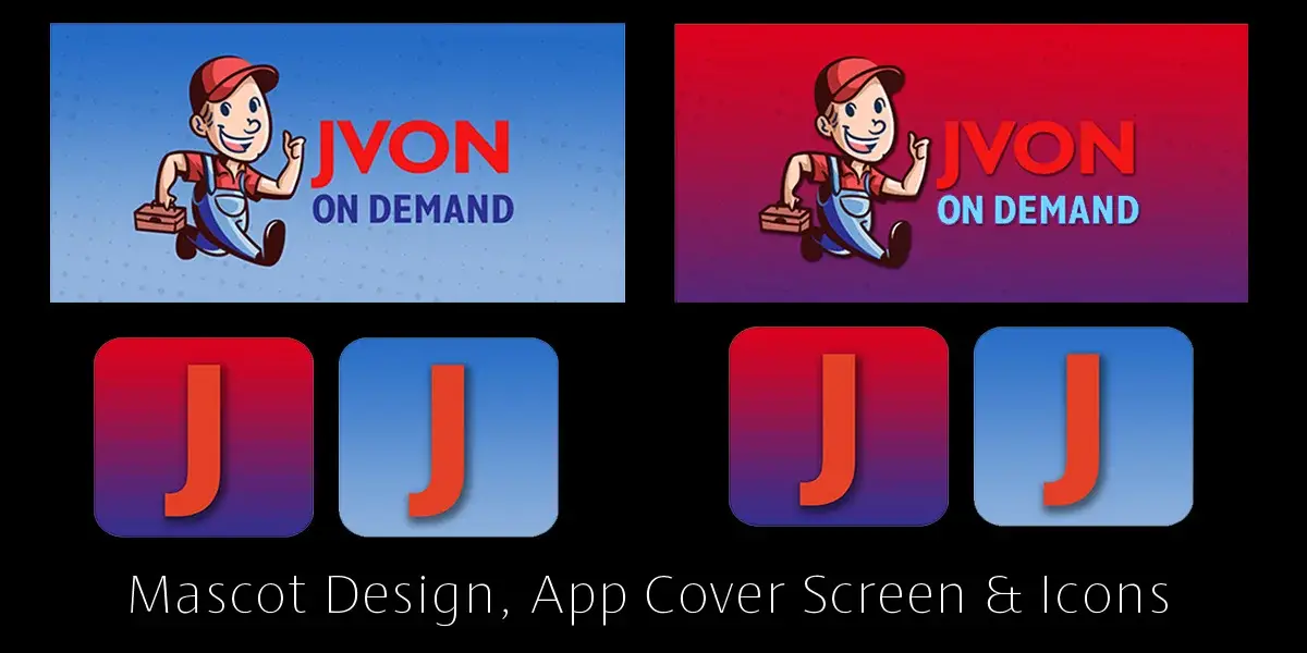 Professional Mascot Design, App Cover Screen & Icons for Screens Professional Mascot Design, App Cover Screen & Icons for Screens