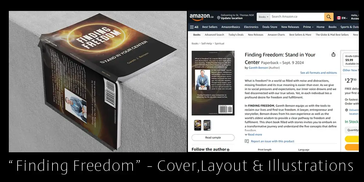 “Finding Freedom” - Cover,Layout & Illustrations “Finding Freedom” - Cover,Layout & Illustrations