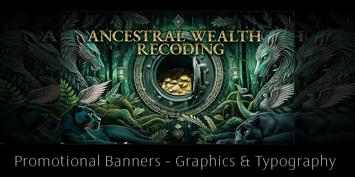 Professional Graphic Design Web Promotional Banners with Typography