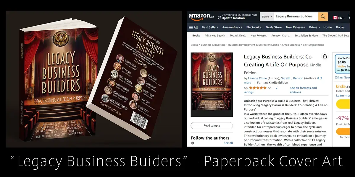 “Legacy Business Buiders” - Paperback Cover Art
